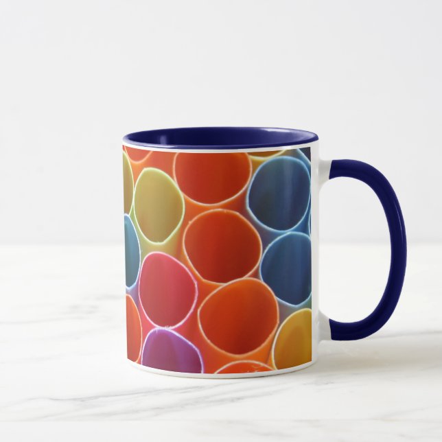 Bunte Stroh-Tasse Tasse (Rechts)