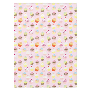 Bunte süße Kuchen-Muster-Tischdecke Tischdecke
