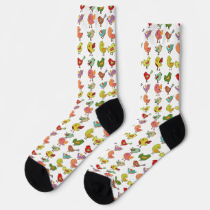 Bunte Süße Singvögel Thunder_Cove Socken