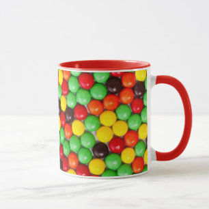 Bunte Süßigkeiten Tasse