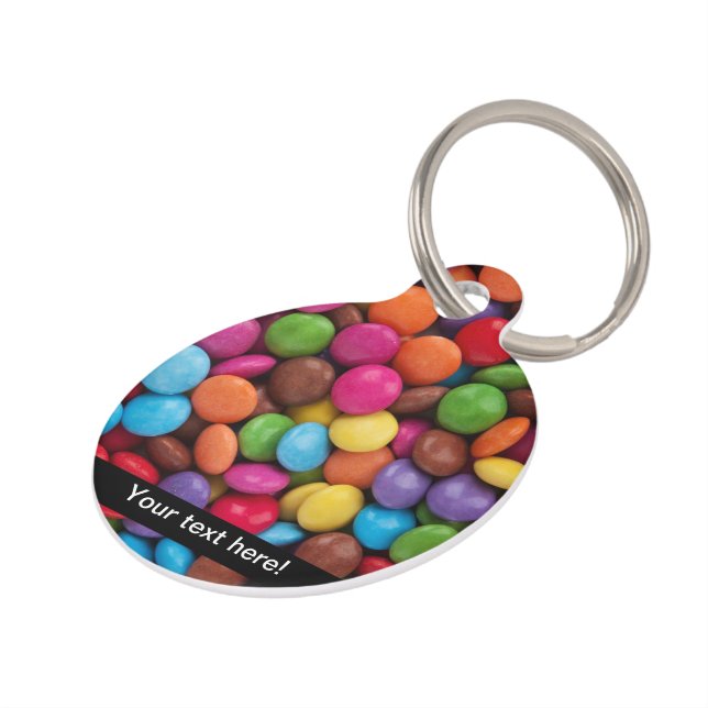 Bunte Süßigkeiten Tiernamensmarke (Seite)