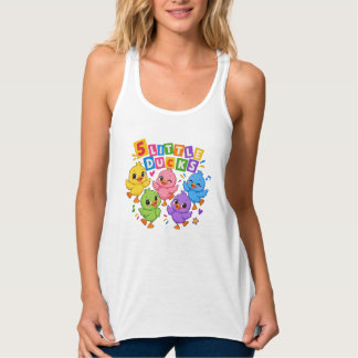 Bunte tanzende fünf kleine Enten Tank Top