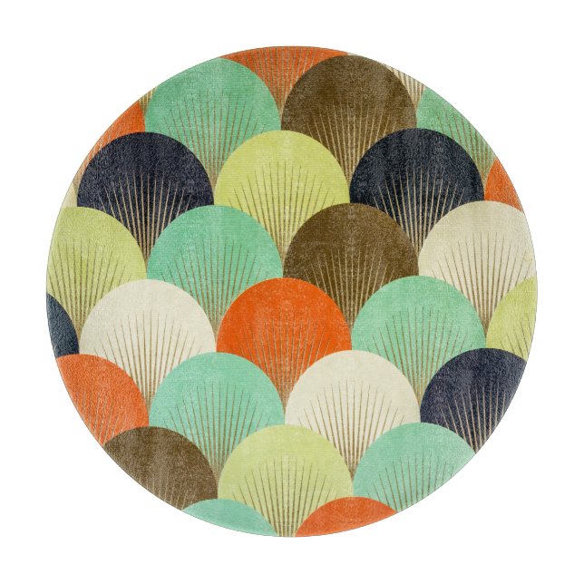 Bunte Tapete: künstlerisches Design. Schneidebrett (Vorderseite)