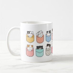 Bunte Taschen Katzen Tasse