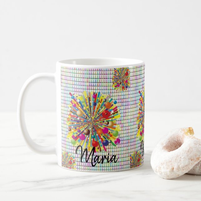 Bunte Tasse (Mit Donut)