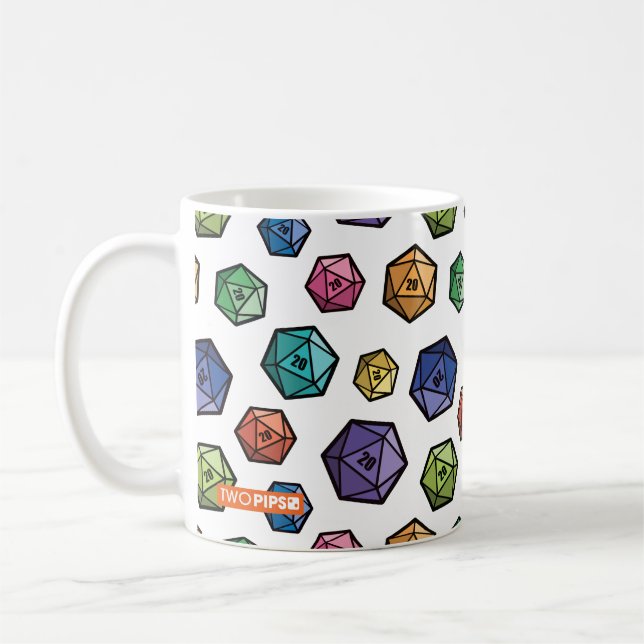 Bunte Tasse D20 (Links)
