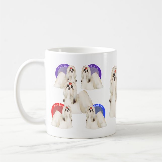 Bunte Tasse Shih Tzu (Links)