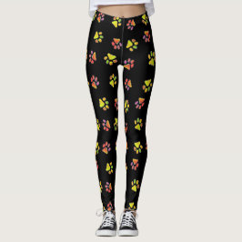 Bunte Tatzen Leggings