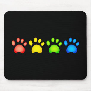 Bunte Tatzen Mousepad