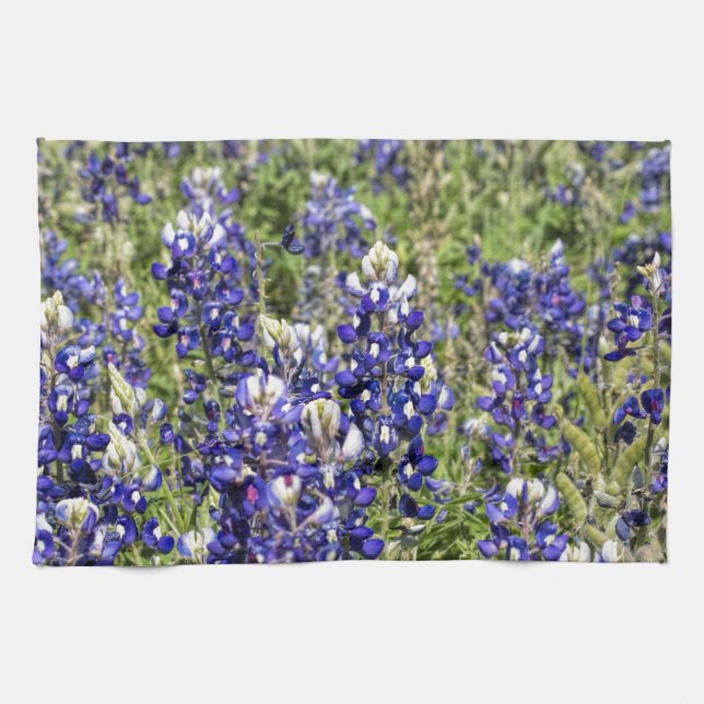 Bunte TexasBluebonnets - Lupinus texensis Handtuch (Horizontal)