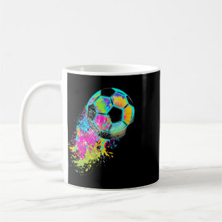 Bunte Tie Dye Fußball Ll  Kaffeetasse
