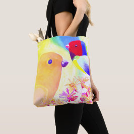 Bunte Tie-Dye Vögel