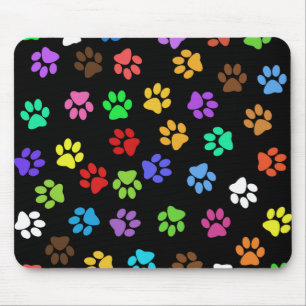 Bunte Tierabdrücke Mousepad
