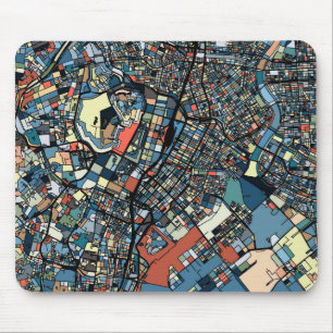 Bunte Tokyo-Karte Mousepad