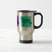 Bunte Toller-Silhouette-Reise-Tasse