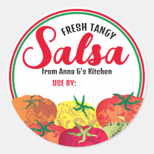 bunte Tomaten aus meinem Geschenkaufkleber Runder Aufkleber