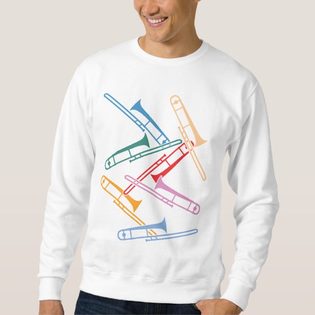 Bunte Trombones Sweatshirt (Vorderseite)