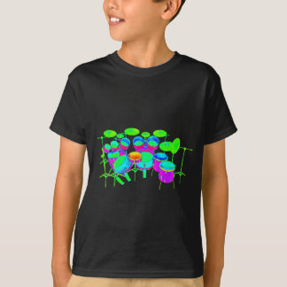 Bunte Trommel-Ausrüstung T-Shirt