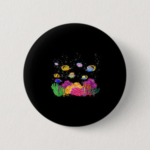 Bunte Tropenfische auf einem Korallenriff Button