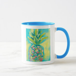 Bunte tropische Ananas Tasse