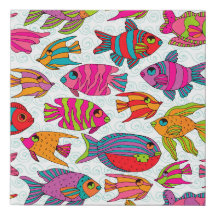 Bunte tropische Fische Küsten