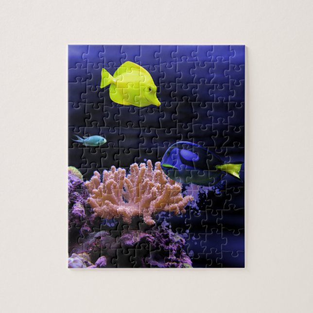 Bunte tropische Fische Puzzle (Vertikal)