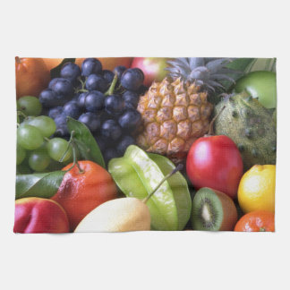 Bunte tropische Früchte Geschirrtuch