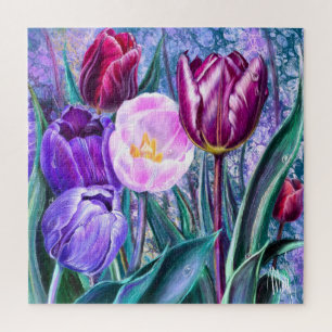 Bunte Tulpen-Puzzle Puzzle
