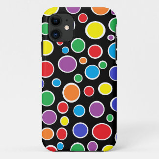 Bunte Tupfen schwarzer iPhone Kasten Case-Mate iPhone Hülle