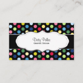 Bunte Tupfen-Visitenkarten Visitenkarte