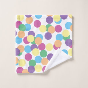 Bunte Tupfen Waschlappen