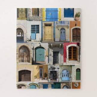 Bunte Türen von Zypern Puzzle