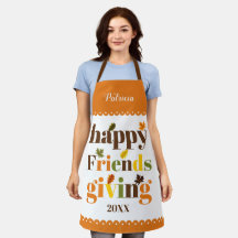 Bunte Typografie, Border Happy Friendsgiving
