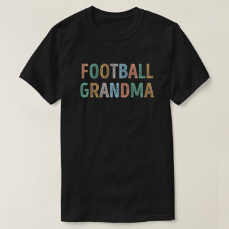 Bunte Typografie Fußball-Oma T-Shirt