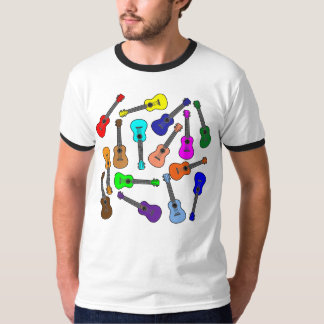 Bunte Ukulelen T-Shirt
