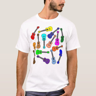 Bunte Ukulelen T-Shirt