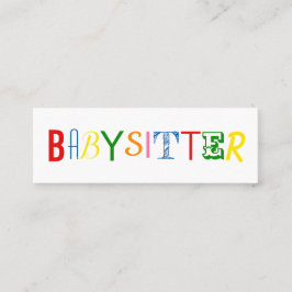 Bunte und mini visitenkarte
