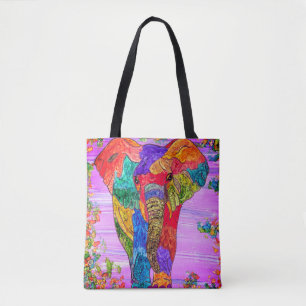 Bunte und niedliche rosa Elefant-Taschen-Tasche