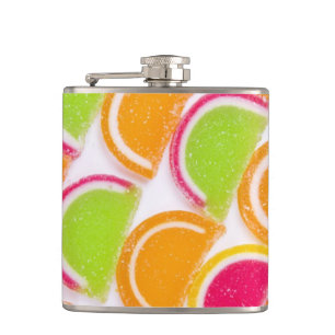 Bunte unterschiedliche Gelee-Süßigkeit Flachmann