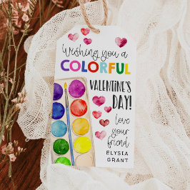 Bunte Valentinsgeschenk-Anhänger malen Geschenkanhänger