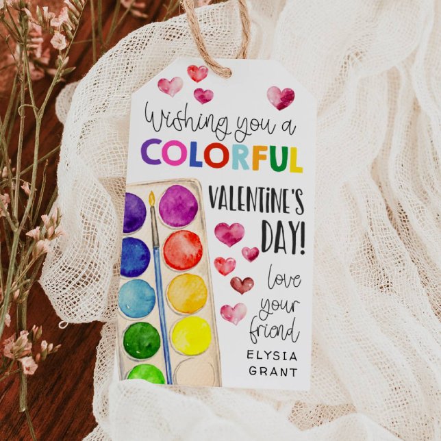 Bunte Valentinsgeschenk-Anhänger malen Geschenkanhänger (Von Creator hochgeladen)