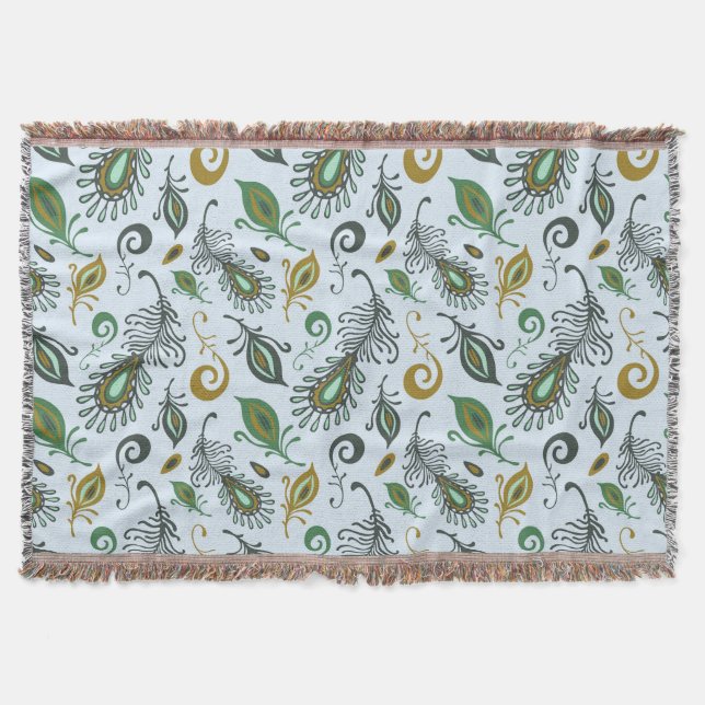 Bunte verschiedene Federn Decke (Vorderseite)