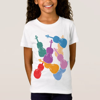 Bunte Viola T-Shirt
