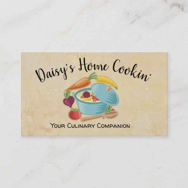 Bunte Visitenkarte (Vorderseite)