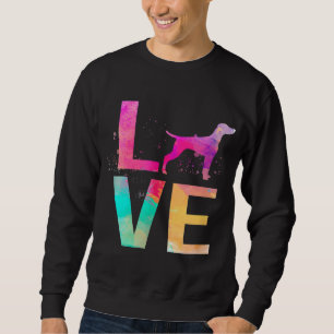 Bunte Vizsla Hunde Mama Geschenke Vizsla Sweatshirt
