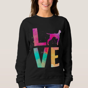 Bunte Vizsla Hunde Mama Geschenke Vizsla Sweatshirt