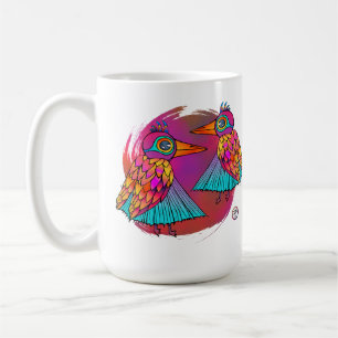 Bunte Vögel Tasse