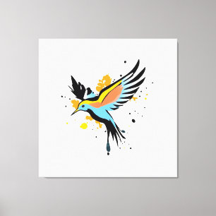 Bunte Vogelwelt Kunst, Dichtung und Musik Leinwanddruck
