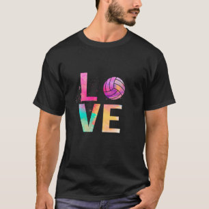 Bunte Volleyball-Mama Volleyball T-Shirt