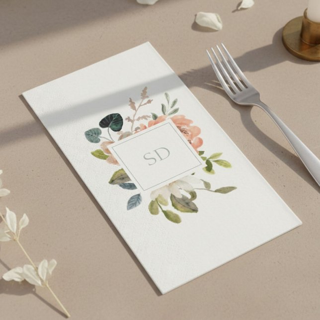 Bunte Wasserfarben-Blumen-Papier-Serviette Serviette (Von Creator hochgeladen)